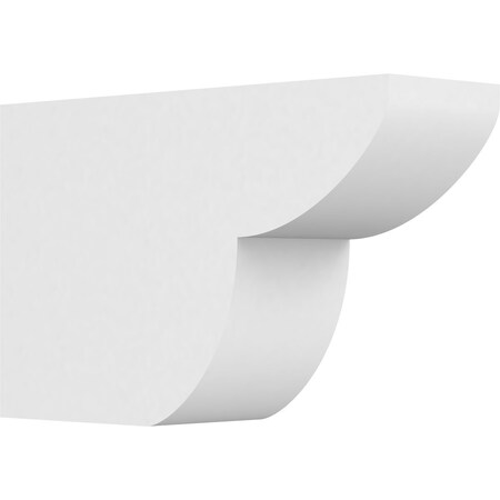 Ekena Millwork Standard Crestline Architectural Grade PVC Rafter Tail, 5"W X 10"H X 16"L RFTP05X10X16CRE